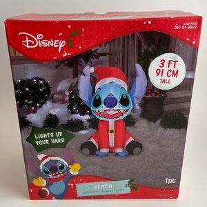 Gemmy Disney Stitch Holiday Inflatable - 3ft New